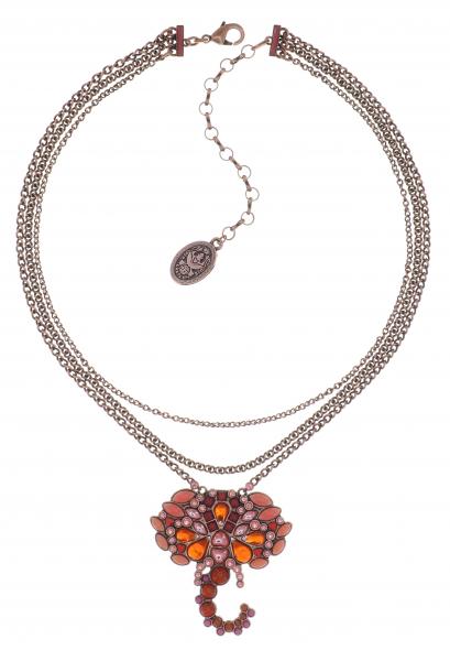 Mandala Halskette pink/orange - Konplott